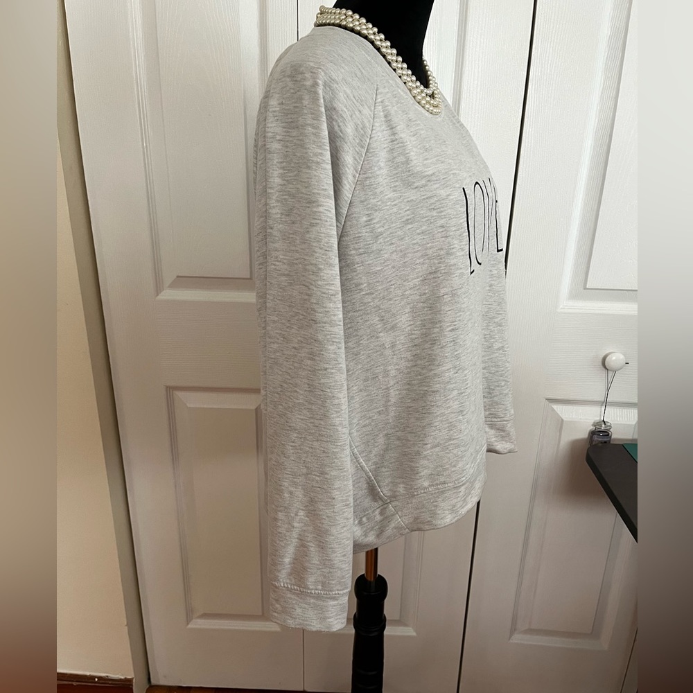 Rae Dunn Love Sweatshirt sz L - Picture 4 of 10